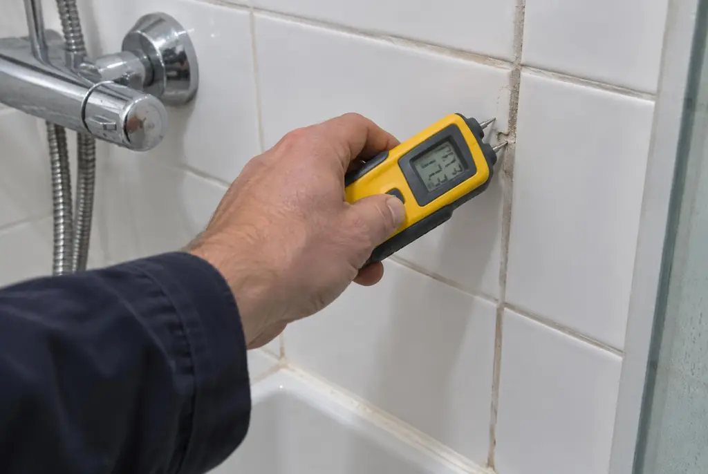 Lekdetectie Doornspijk – vochtmeter op badkamertegels bij de douche